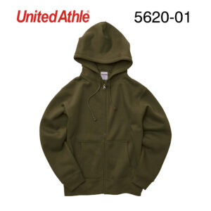 10.0オンス T/C スウェット フルジップ パーカ（裏起毛）〈アダルト〉/ 5620-01/ UnitedAthle(ユナイテッドアスレ)